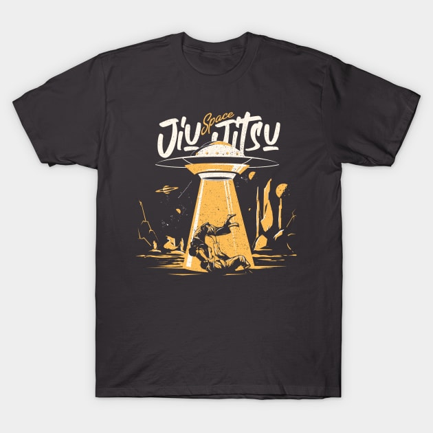 the Space Jiu jitsu fight illustration T-Shirt by Skidipap